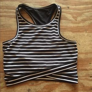 Womens yoga wrap sports bra